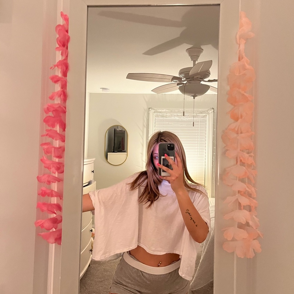White crop top